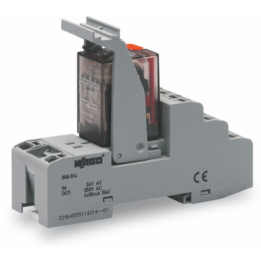 WAGO Relaismodul Eingangsnennspannung AC 230 V 4 Wechsler 858-518