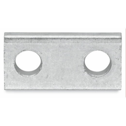 WAGO Brücker 2-fach blank silberfarben 885-406