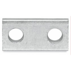 WAGO Brücker 2-fach blank silberfarben 885-406