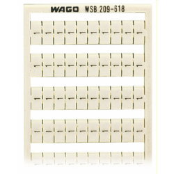 WAGO WSB-Beschriftungskarte als Karte bedruckt weiß...