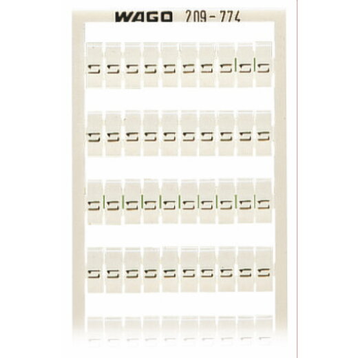 WAGO WSB-Beschriftungskarte als Karte bedruckt weiß 209-774