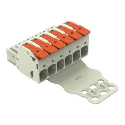 WAGO 1-Leiter-Federleiste Hebel Push-in CAGE CLAMP®...