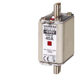 Siemens NH-Sicherungseinsatz Gr.00 40A AC690V/DC250V...