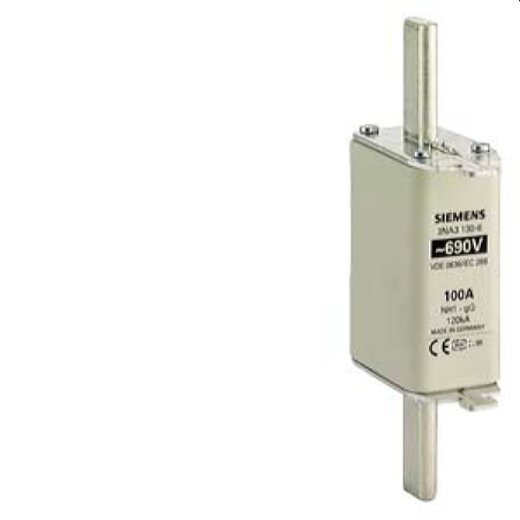 Siemens NH-Sicherungseinsatz mit Stirnkennmelder Gr.1 100A 3NA3130-6