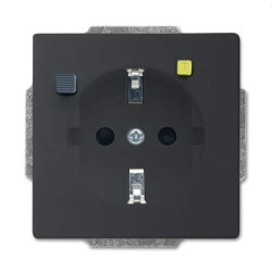 Busch-Jaeger Steckdoseneinsatz 3120 EUCB-885 schwarz matt