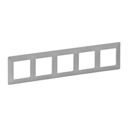 Legrand Rahmen 754135 VLIFE 5-FACH alu