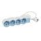 Legrand Steckdosenleisten flach 4xSD 1,5 Mtr.Kabel Soft Blue