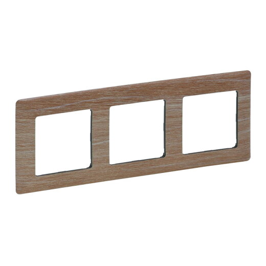 Legrand Rahmen 754183 VLIFE 3-FACH LIGHT WOOD