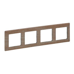 Legrand Rahmen 754184 VLIFE 4-FACH LIGHT WOOD