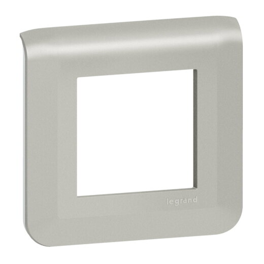 Legrand Rahmen Mosaic 2-mod.horizontal alu