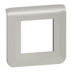 Legrand Rahmen Mosaic 2-mod.horizontal alu
