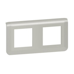 Legrand Rahmen Mosaic 2x2-mod.horizontal alu