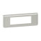 Legrand Rahmen Mosaic 6-mod.horizontal alu
