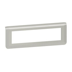 Legrand Rahmen Mosaic 8-mod.horizontal alu