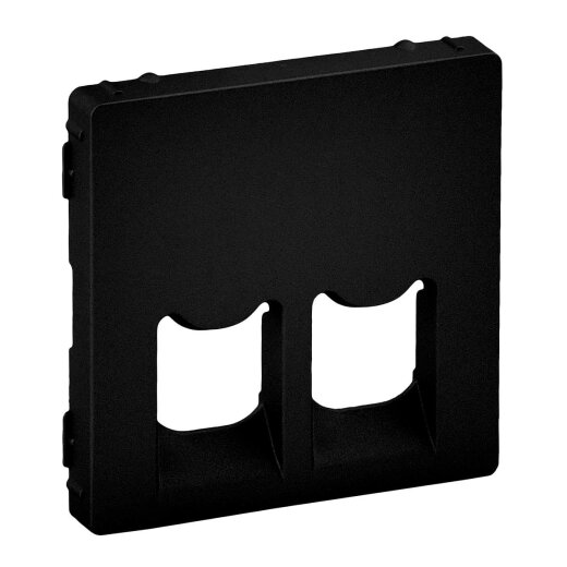 Legrand Abdeckung Valena Life RJ11/RJ45 2-f.sw