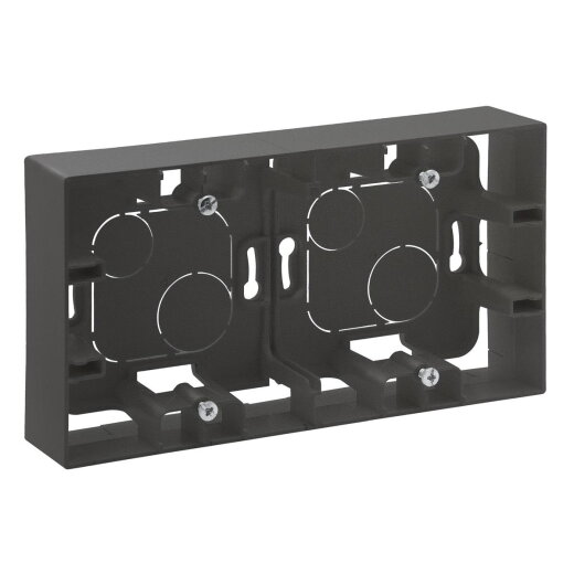 Legrand AP-Gehäuse Niloe Step 2-f.sw