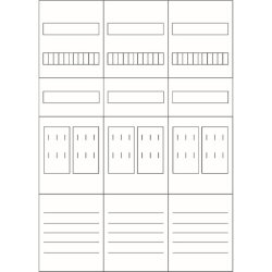 Eaton Electric Zählerfeld ZSD-Z37B0022 3feldrig