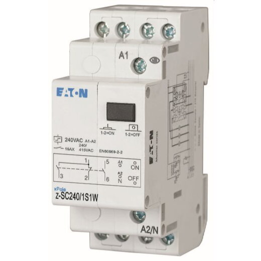 Eaton Electric Stromstoßschalter Z-SC240/1S1W 240VAC/16A/1S 1W