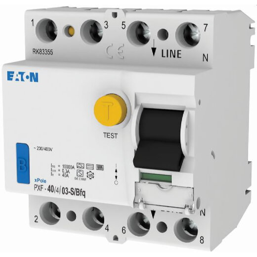 Eaton Electric FI-Schutzschalter, FI PXF-40/4/03-S/Bfq alls.40A 4-pol 300mA