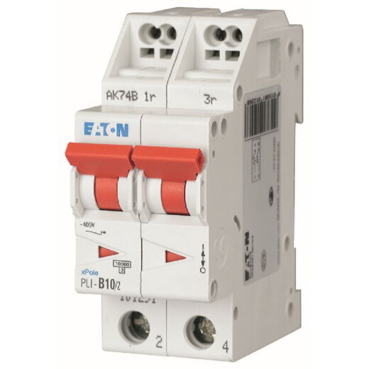Eaton Electric Leitungsschutzschalter, Automat PLI-C10/2 C10A 2polig (Steckkl.)