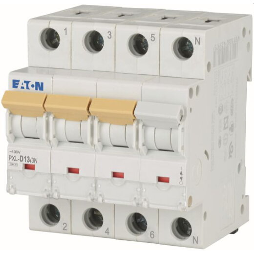 Eaton Electric Leitungsschutzschalter, Automat PXL-D13/3N D13A 3polig+N