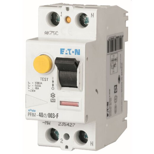 Eaton Electric FI-Schutzschalter, FI PFIM-63/2/003-G/F 63A 2polig 30mA