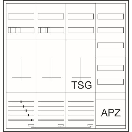 Eaton Electric Komplettschrank ZSD-ZZTV-1100/APZ-BPKT31