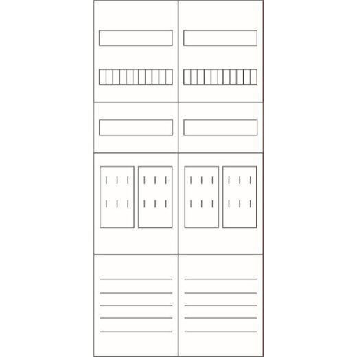 Eaton Electric Zählerfeld ZSD-Z27B0019 2feldrig