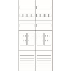 Eaton Electric Zählerfeld ZSD-Z27B0019 2feldrig