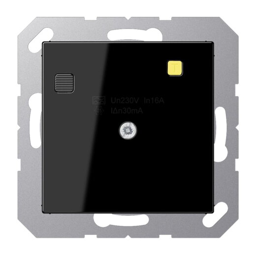 Jung FI-Schutzschalter (RCD) 30 mA, Serie A, schwarz A5530FIBSW