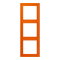 Jung Rahmen, 3-fach, LS 990, orange LC983224