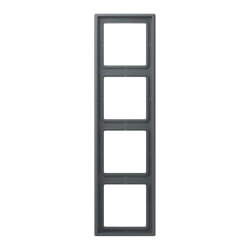 Jung Rahmen, 4-fach, LE CORBUSIER, gris foncé 31...
