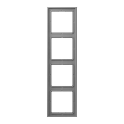 Jung Rahmen, 4-fach, LE CORBUSIER, gris 31 LC984203