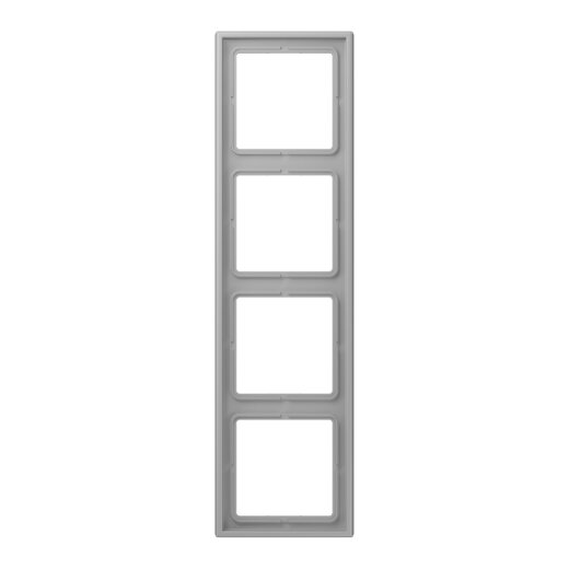 Jung Rahmen, 4-fach, LE CORBUSIER, gris moyen LC984204