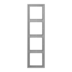 Jung Rahmen, 4-fach, LE CORBUSIER, gris moyen LC984204