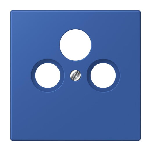 Jung Abdeckung für Universal-Sat/BK-Dosen, Thermoplast lackiert, Serie LS, bleu outremer 59 LC990SAT253