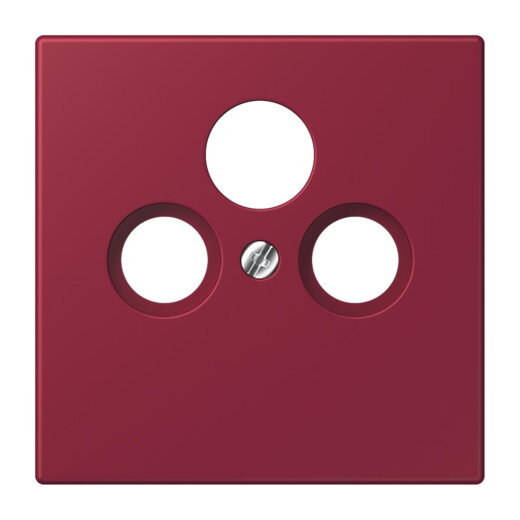 Jung Abdeckung für Universal-Sat/BK-Dosen, Thermoplast lackiert, Serie LS, le rubis LC990SAT255