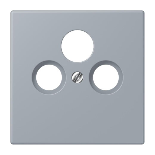 Jung Abdeckung für Universal-Sat/BK-Dosen, Thermoplast lackiert, Serie LS, gris clair 59 LC990SAT257