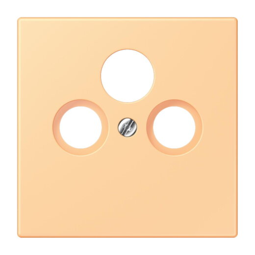 Jung Abdeckung für Universal-Sat/BK-Dosen, Thermoplast lackiert, Serie LS, terre sienne claire 59 LC990SAT258