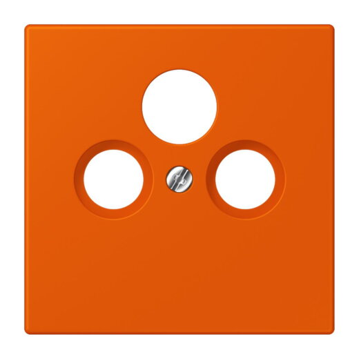 Jung Abdeckung für Universal-Sat/BK-Dosen, Thermoplast lackiert, Serie LS, orange vif LC990SAT260