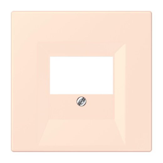 Jung Abdeckung für TAE-Anschlussdosen, Thermoplast lackiert, Serie LS, orange pâle LC969T226