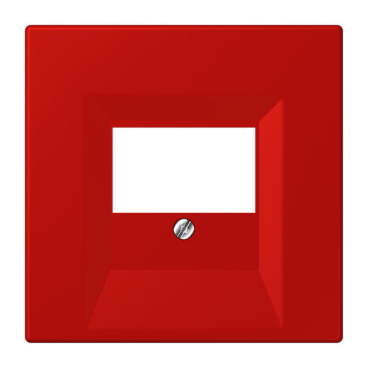 Jung Abdeckung für TAE-Anschlussdosen, Thermoplast lackiert, Serie LS, rouge vermillon 31 LC969T227