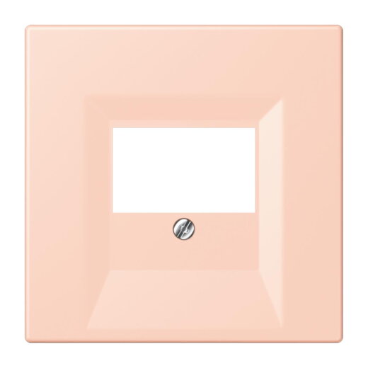 Jung Abdeckung für TAE-Anschlussdosen, Thermoplast lackiert, Serie LS, locre rouge clair LC969T234