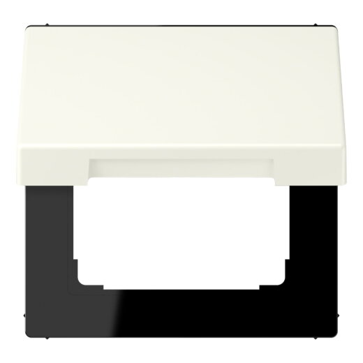 Jung Klappdeckel mit Rückstellfeder, Thermoplast lackiert, Serie LS, blanc ivoire LC990BFKL245