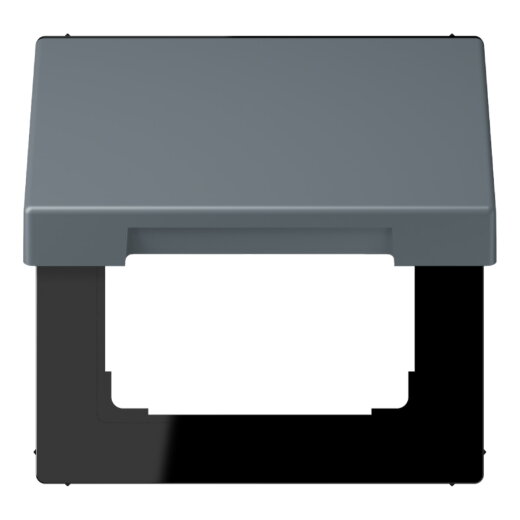 Jung Klappdeckel mit Rückstellfeder, Thermoplast lackiert, Serie LS, gris 59 LC990BFKL251