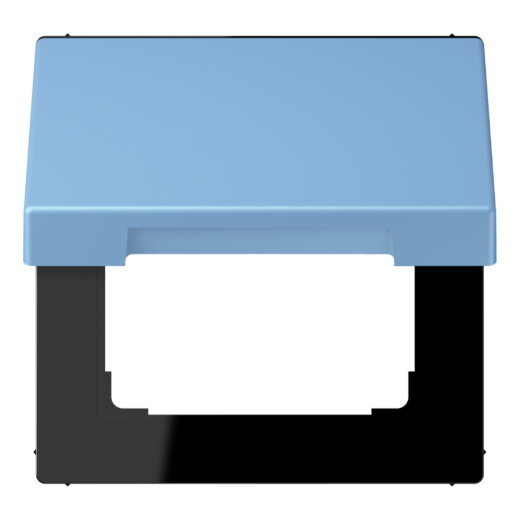 Jung Klappdeckel mit Rückstellfeder, Thermoplast lackiert, Serie LS, bleu céruléen 59 LC990BFKL256