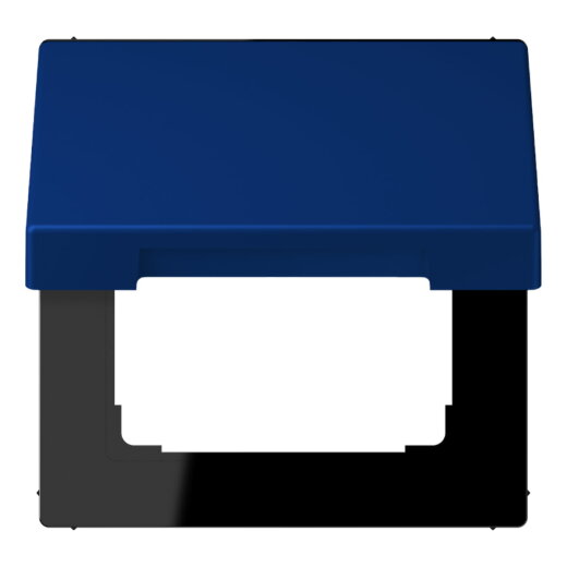Jung Klappdeckel mit Rückstellfeder, Thermoplast lackiert, Serie LS, bleu outremer foncé LC990BFKL261