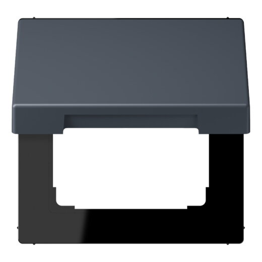 Jung Klappdeckel mit Rückstellfeder, Thermoplast lackiert, Serie LS, gris fonce 59 LC990BFKL262