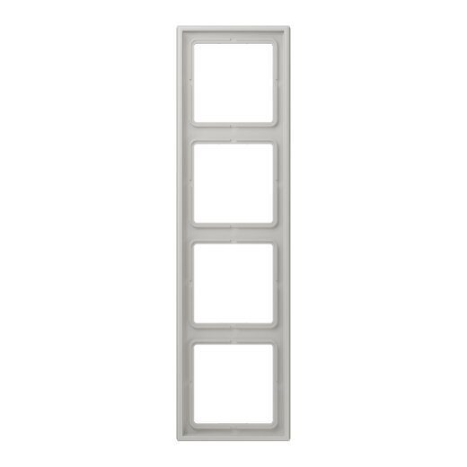 Jung Rahmen, 4-fach, LE CORBUSIER, gris clair 31 LC984205