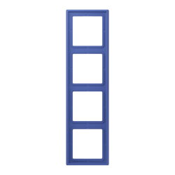 Jung Rahmen, 4-fach, LE CORBUSIER, bleu outremer 31 LC984206